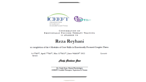 دکتر ریحانی درمانگر ICEEFT
